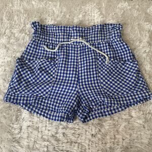 Indigo Rein Blue White Gingham Shorts Sz Small
